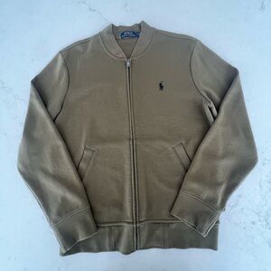 Polo by Ralph Lauren Men's Khaki Zip-Up Sweater